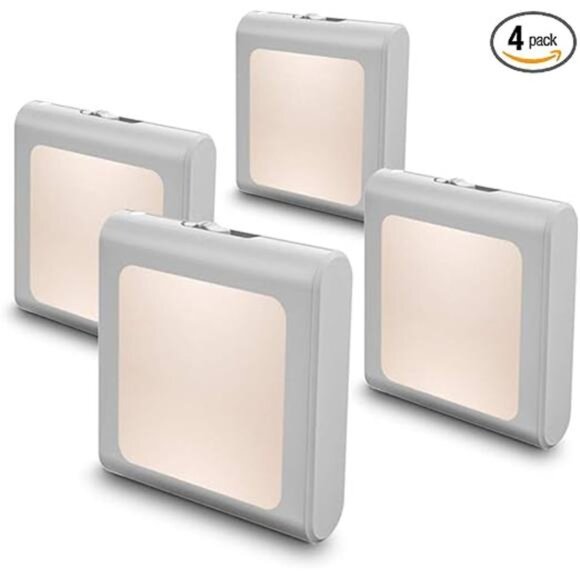 Plug in Dimmable Led Night Light with Auto Dusk to Dawn Sensor, Soft Warm White - Picture 7 of 7